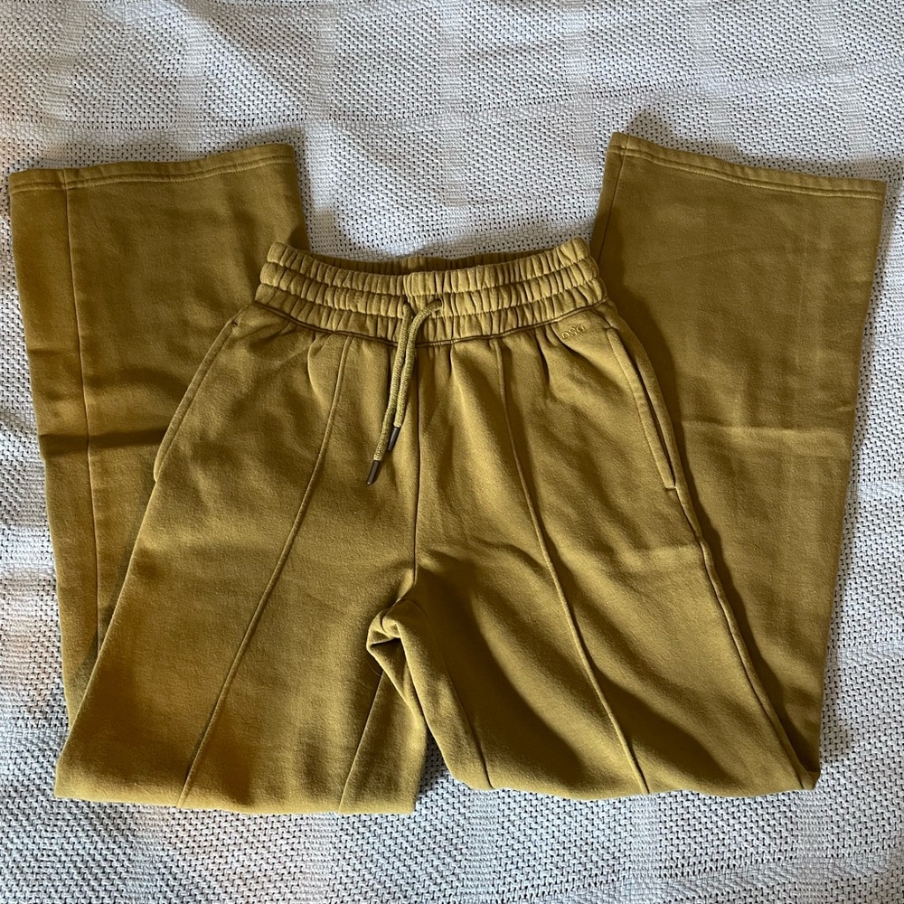 DSG brand wide leg olive green sweatpants. Size XXS.